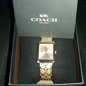NIB Coach Page Signature Stainless Watch